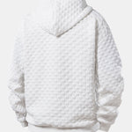 Relax Fit Checkerboard Jacquard Hoodie & Jogging Pants