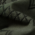 Geometric Jacquard Johnny Collar Polo