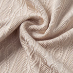 Contrast Trim Textured Zipper Knit Polo