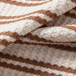 Stripe Waffle Johnny Collar Polo & Slim Fit Tapered Trousers