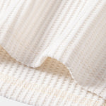Contrast Waffle T-Shirt With Pocket & Drawstring Knit Waffle Shorts