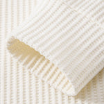 Long Sleeved Knitted Waffle Polo Shirt