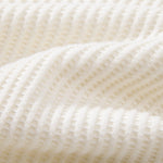 Long Sleeved Knitted Waffle Polo Shirt