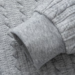 Relax Fit Twist Jacquard Zip Up Hoodie & Twisted Jacquard Straight Leg Pants