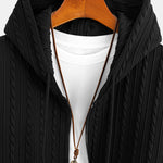 Relax Fit Twist Jacquard Zip Up Hoodie & Twisted Jacquard Straight Leg Pants