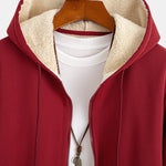 Teddy Fleece Lined Zip Up Hoodie