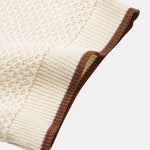 Contrast Trim Textured Knit T-Shirt