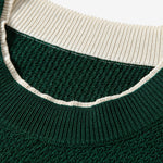 Contrast Trim Textured Knit T-Shirt