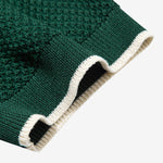 Contrast Trim Textured Knit T-Shirt