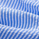 3 Pieces Seersucker Striped Button Up Shirt
