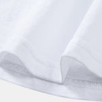 Basic Long Sleeve Cotton Arc Hem T-Shirt