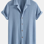 Waffle Textured Cuban Shirt