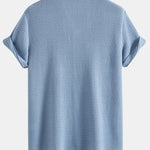 Waffle Textured Cuban Shirt & Shorts