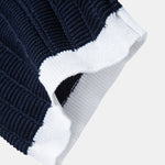 Contrast Textured Johnny Collar Knit Polo