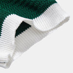 Textured Contrast Johnny Collar Knit Polo