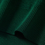 Textured Contrast Johnny Collar Knit Polo