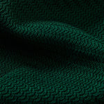 Textured Contrast Johnny Collar Knit Polo