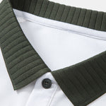 Contrast Raglan Sleeve Polo