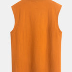 3 Pieces Relax Fit Cotton Drop Shoulder Sleeveless T-Shirts