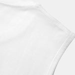 Solid Cotton Sleeveless T-Shirt