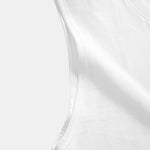 Solid Cotton Sleeveless T-Shirt