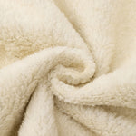 Zipper Bear Print Teddy Lined Hoodie