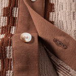Plaid Jacquard Button Up Shirt & Straight Leg Linen Pants