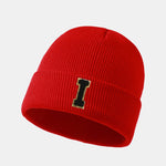 1pc Letter A-Z Warm Knit Beanie Hat