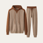 Jaquard Cashmere Tracksuit Beige