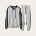 Jaquard Cashmere Tracksuit Grey