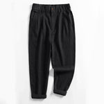 Lorenzo Vitali Calf-Length Pleated Linen Pants