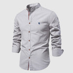 Lorenzo Vitali Stand Collar Cotton Shirt