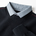 Marven Jacquard Collared Sweater