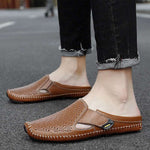 Giulio Perforated Leather Sandals