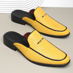 Giovanni Perforated Leather Mules
