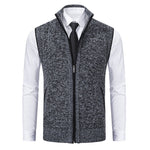 Enzo Knitted Zip Vest