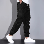 Men’s Corduroy Cargo Pants with Multiple Pockets
