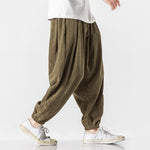Men’s Loose Corduroy Pants with Elastic Cuffs