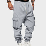 Men’s Tapered Cargo Sweatpants with Fleece Lining