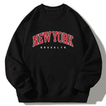 New York Print Crew Neck Relaxed Sweatshirt