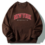 New York Print Crew Neck Relaxed Sweatshirt
