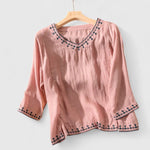 Taysia | Chic V-Neck Blouse
