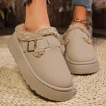 TAZA��� - Comfy Platform Mini Boots Slippers