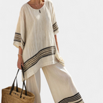 Anzaleira | Chic Striped Ensemble