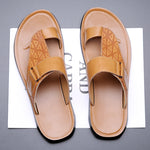 Aurelio Embossed Leather Sandals