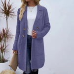 ZAHEKA��� - Casual Long Sleeve Mid Length Coat