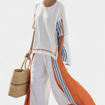 Anzaleira | Chic Striped Ensemble