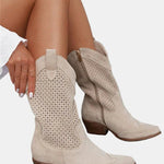 Piper | Perforated Ankle Boots