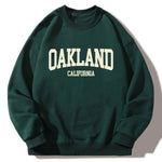 Oakland Print Crew Neck Relaxed Sweatshirt