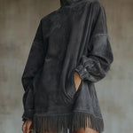 Sable | Chic Faux Suede Dress